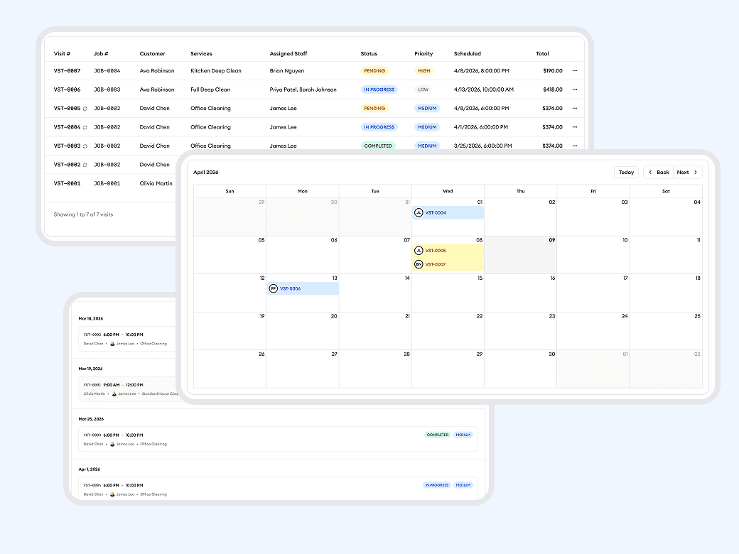 Homitask screenshot — Switch views to match how you plan