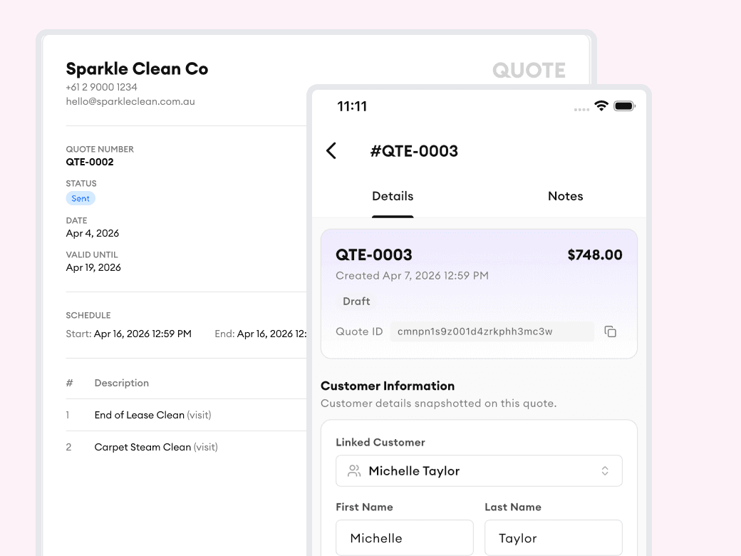 Homitask screenshot — Preview and send from any device