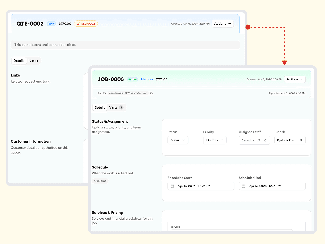 Homitask screenshot — Every detail carries over automatically