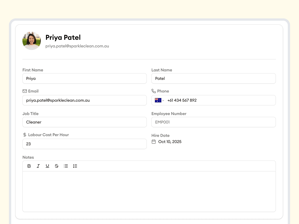 Homitask screenshot — Everything about each team member in one place